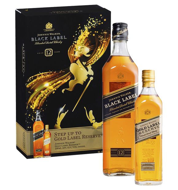 Johnnie Walker Black Label Moments to Share Voice Recorder Gift Set -  Broadway Spirits